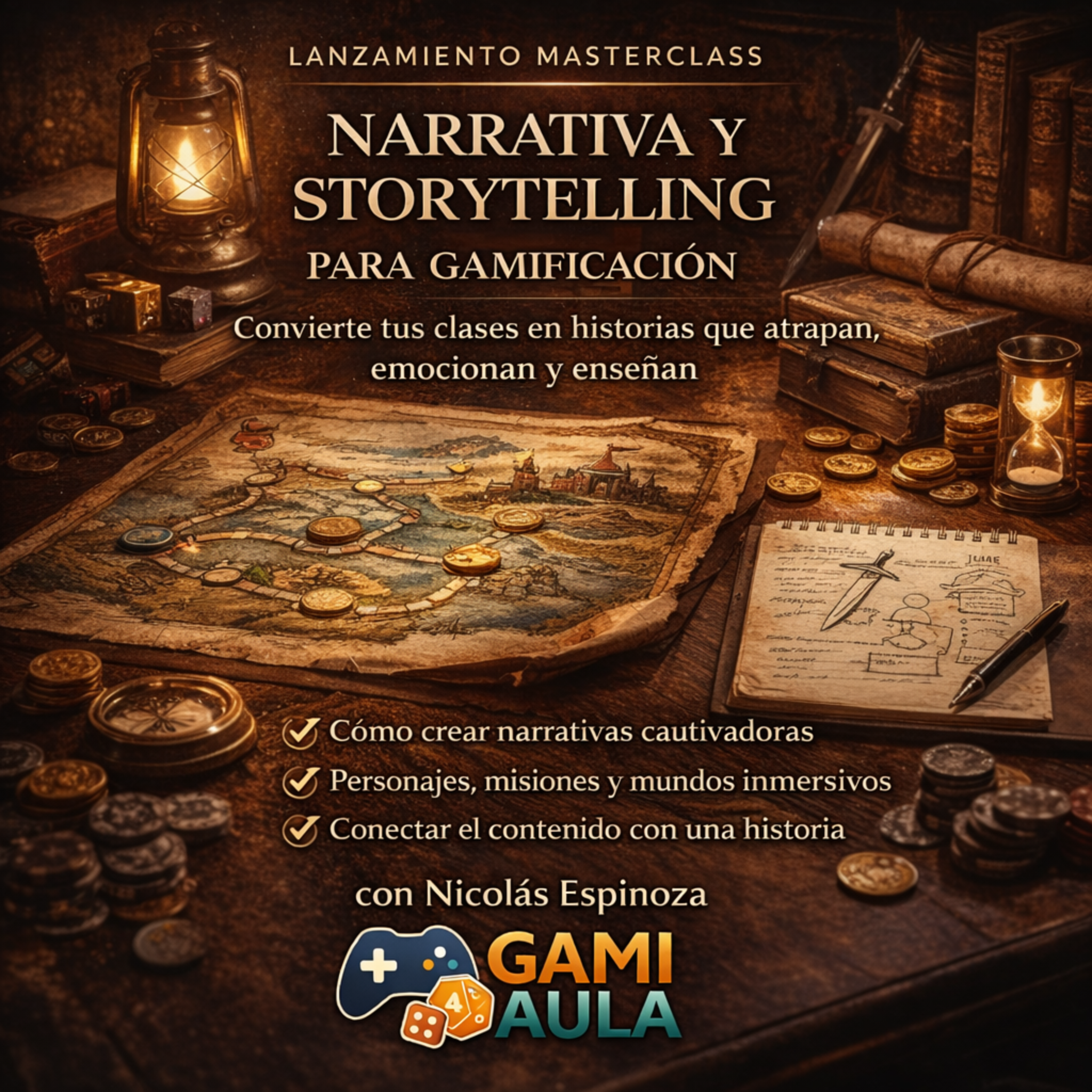 Masterclass Narrativa y Storytelling para Gamificación